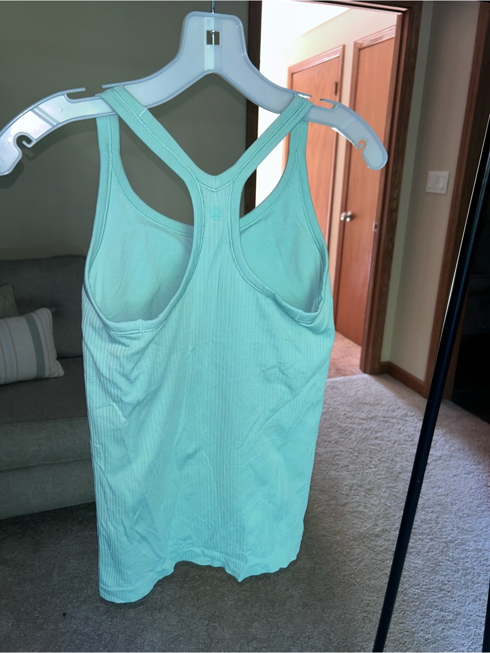 lululemon athletica light teal Ribbed Racerback Tank - Picture 2 of 2